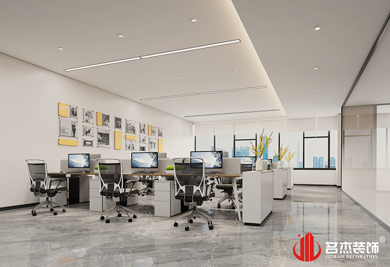 开放办公区装修设计效果
